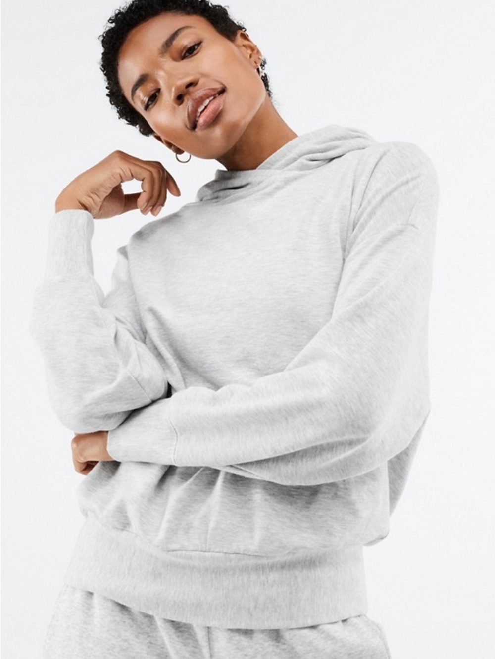 Fabletics Gray Soft Lounge Hoodie